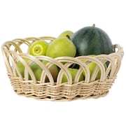 VINTIQUEWISE 16- Inch Decorative Round Fruit Bowl Bread Basket Serving Tray, Large QI003819.L